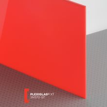 Płyta Plexiglas xt  Translucent czerwony 3N570   3mm  1000x1000