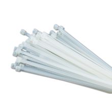 Opaska plastikowa samozaciskowa uniw. dł. 200mm, szer.4,6mm, biała, paczka 100szt