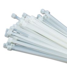 Opaska plastikowa samozaciskowa uniw. dł. 200mm, szer.4,6mm, biała, paczka 100szt