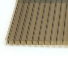 Poliwęglan komorowy UV  brąz transparentny 10mm/2 950x2000