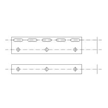 ZESTAW plytek mocujacych dł. 200mm