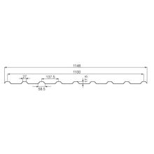 Plyta Ondex Sollux trapez 137,5/17,5 bezbarwny  1x1148x3000